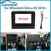 10 Inch Car Frame Fascia Adapter Android Radio Audio Dash Fitting Panel Kit For Mitsubishi Delica D5 2018+