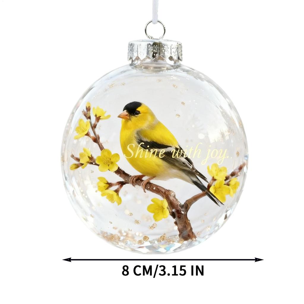 Christmas Ball Creative cat Hummingbird Pendant Plastic Transparent Atmosphere Decoration Christmas Tree Hanging ornaments