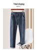 2025 Autumn/Winter Men's High-End Loose Straight Leg Jeans - Casual High-Waisted Pants