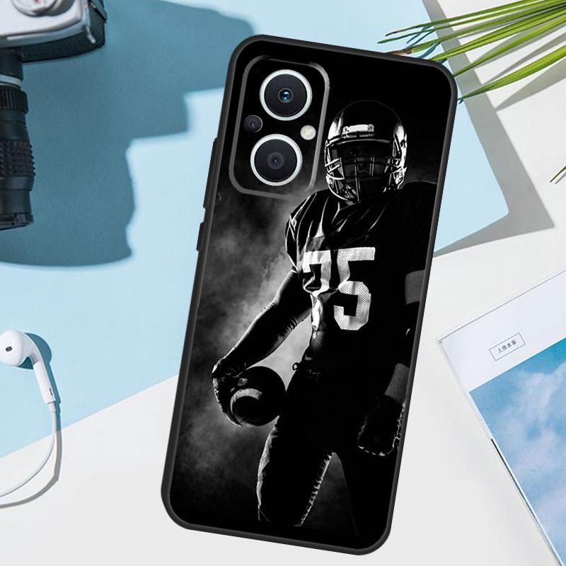 American football player sport Cover For OPPO Reno 13 F 10 11 12 14 Pro 11F 12F 14F 7 8 Lite OPPO Find X9 X8 X5 X6 Pro Case