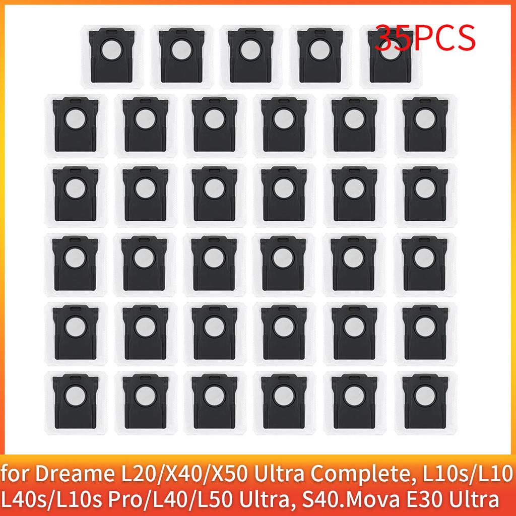 Fits Dreame L10s/L10/L40s/L10s Pro/L40/L50 Ultra | Compatible Dust Bags for Mova E30 Ultra/P50 Pro Ultra Parts