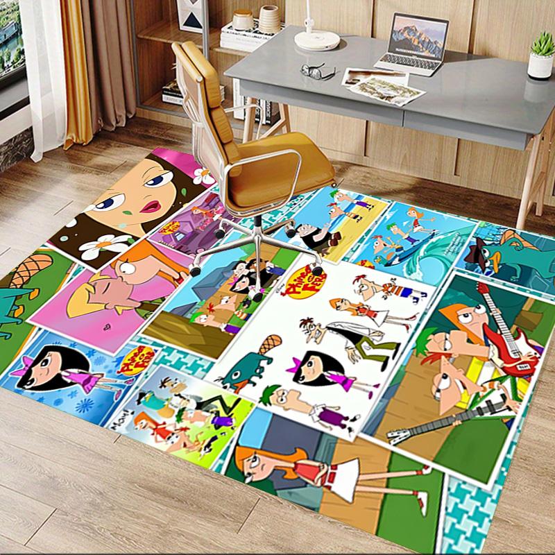 Cartoon Characters Action Carpet For Playroom Bedroom Living Room Sofa Home Decorkids Game Area Rug Nonslip Floor Mat