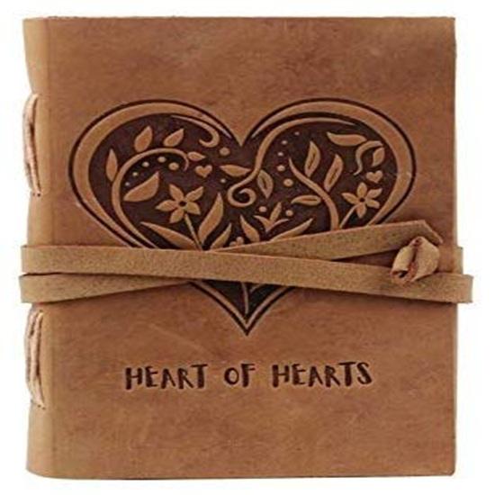 Leather Diary, Brown Colour Antique Handmade Leather Bound Notepad for Men and Women