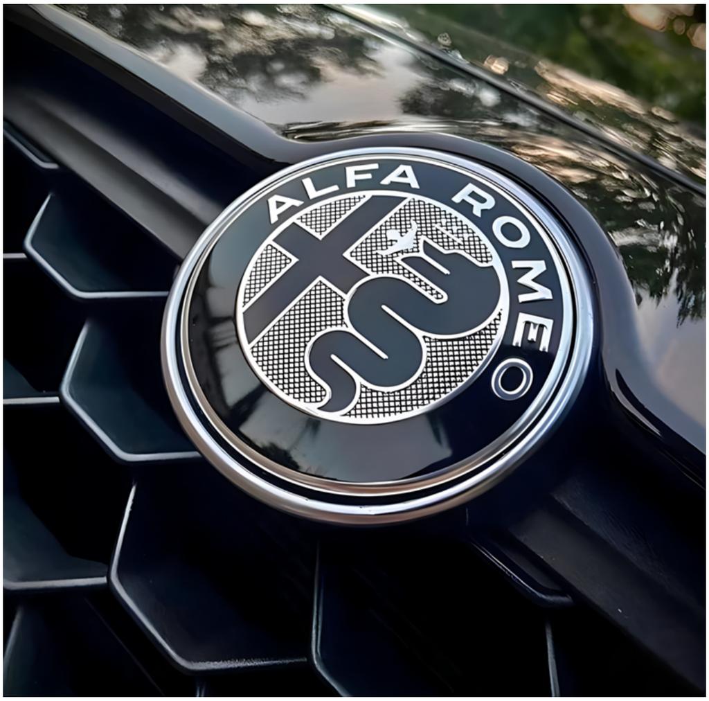2X 7color 74mm Emblema Logo Cofano Anteriore Auto Distintivo Portellone Posteriore per Alfa Romeo 159 147 Giulietta Stelvio 4C MITO 156 Giulia Sportiva