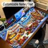 Christmas Theme Personalized Mouse Pad Custom Name Text Non Slip Desk Pad For Laptop Office Desktop