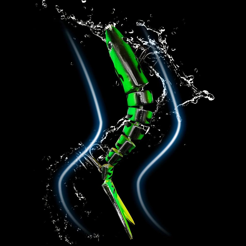 Multi-Joint Simulation Fishing Bait for Trout and Bass - Slow Sink, Realistic Design