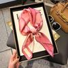 Literary Fashionable New Square Scarf Simulation Silk Silky Scarf Binding Silky Scarf Decorative Headscarf Scarf