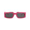 Philipp Plein Square Frame Acetate Sunglasses Fuchsia Fuchsia Smoke