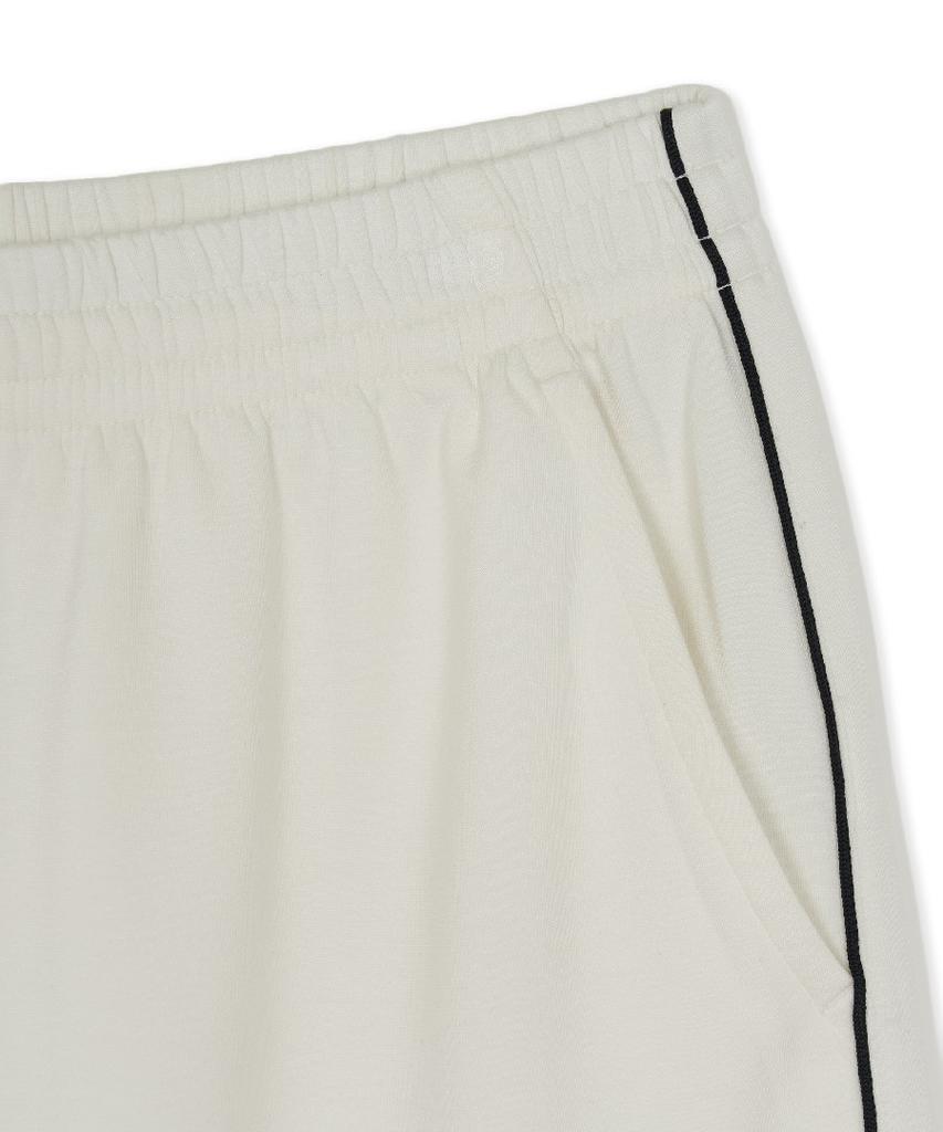 Emelbi Basic Small Logo Cooling Double-Sided Piping Half-Length Shorts Ny (Ivory)
