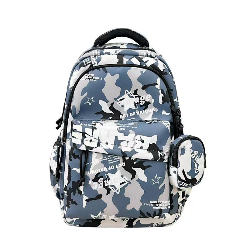 Zaino alla Moda Popolare Graffiti Grande Capacità Doppio Zaino Nuovo Zaino Casual Zaino per Studente di Scuola Media