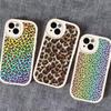 Klassische Leopard Gepard Handyhülle Für IPhone 11 12 13 14 15 16 Pro Max Plus Lederhülle