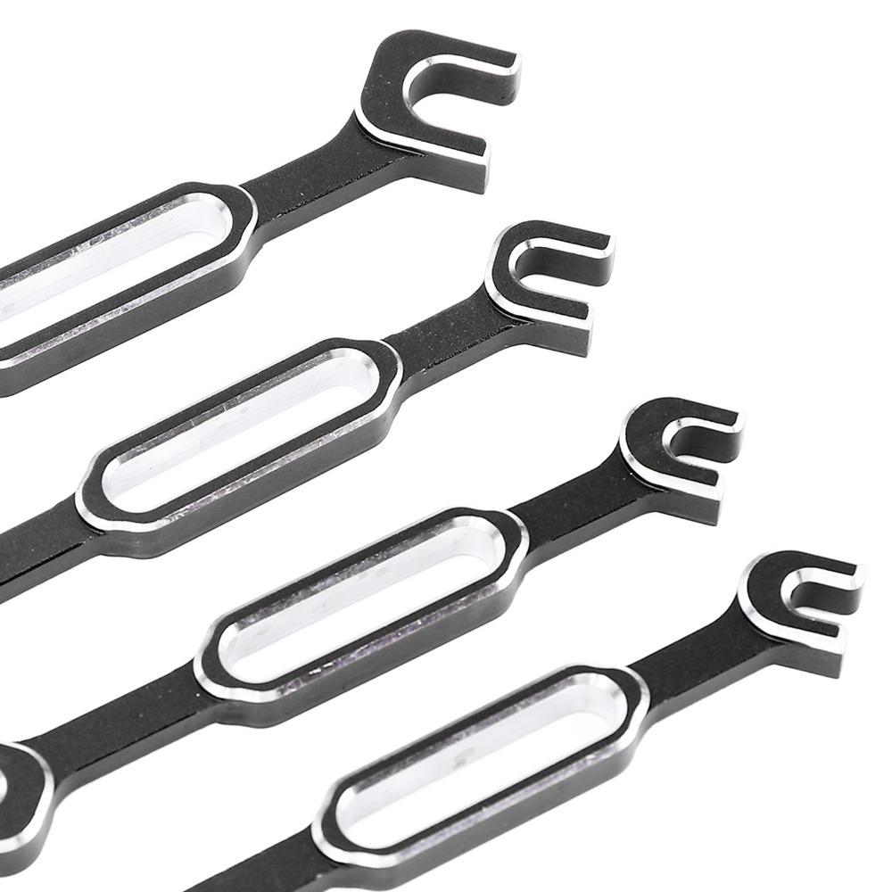 4Pcs/Set Aluminum Alloy Turnbuckle Nut Remover Multifunction RC Maintenance Spanner  For RC Crawler
