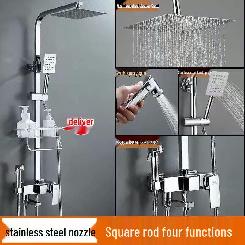 TLXT All-Copper Shower Faucet Set