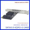 1Pcs 6Gbps Sata 3.0 To Pci-E 1X Adapter Expansion Card 4 Port Computer Card Connectors Sata Iii Pcie Card