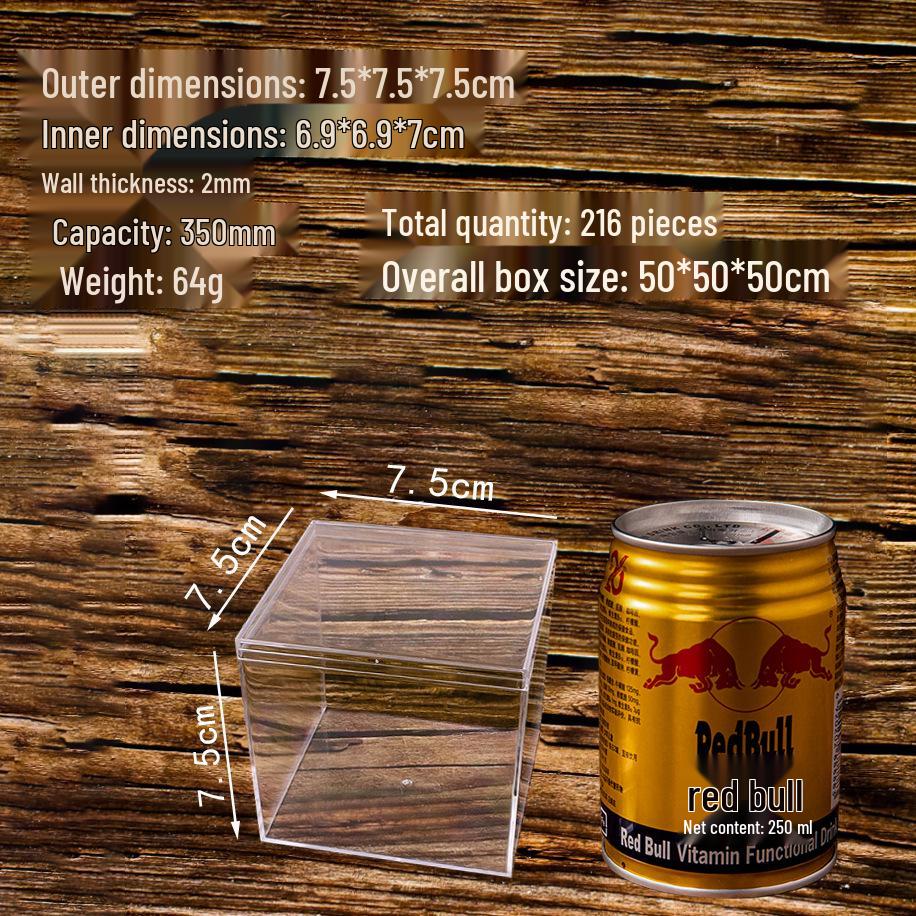 Quadratische Transparente Harte Kunststoffbox: Vielseitige Lebensmittelverpackung, Betta-Fischzucht, Kristallschlamm, Überraschungsbox, Hochzeits-Süßigkeitenaufbewahrung.