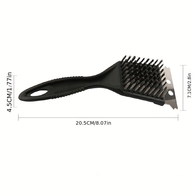 Rusty Steel Wire Baking Brush with Scraper (1pc) – Barbecue Oven & Grill Rack Cleaner, Stain Cleaning Scraper Brush