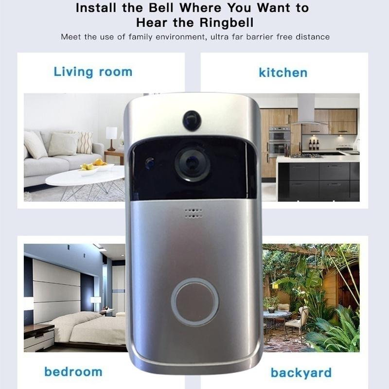 Buy 1080P HD WiFi Smart Wireless Visual Intercom Video DoorBell ...