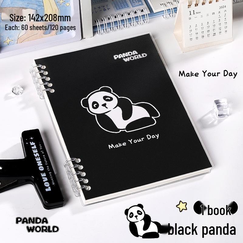 Cute Capybara Coil-Bound Student Notebook with Replaceable Pages Grid Pages
