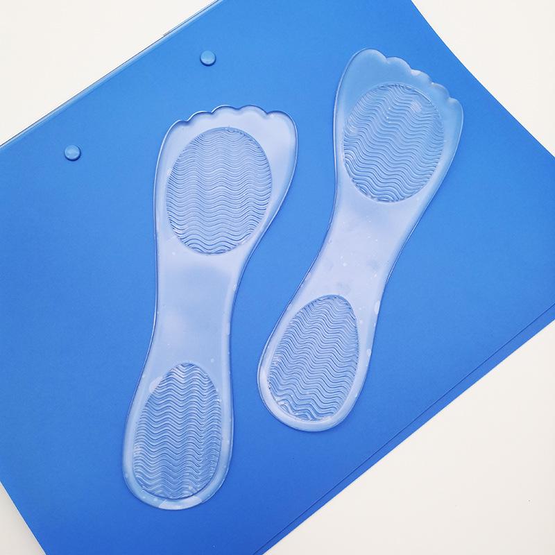 Transparent Silicone Shock-Absorbing Seven-Point Insole for Women s High Heels