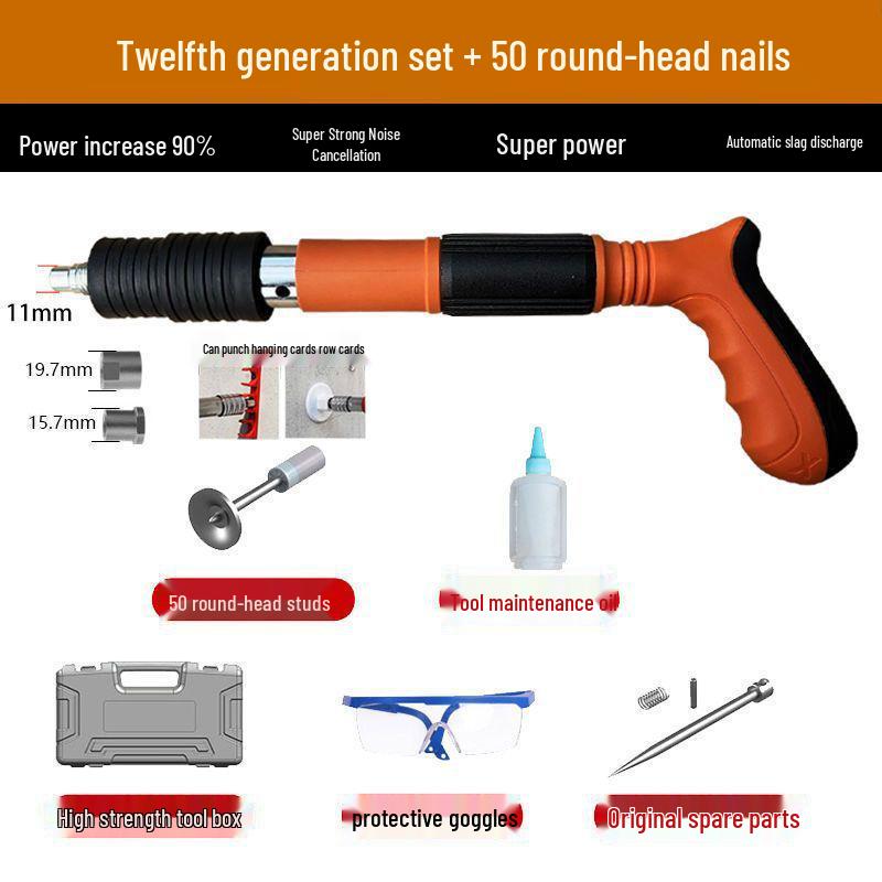 Mini Ceiling Fixing Nail Gun for Installing Air Conditioner Hanging and Cement Wall Fastening