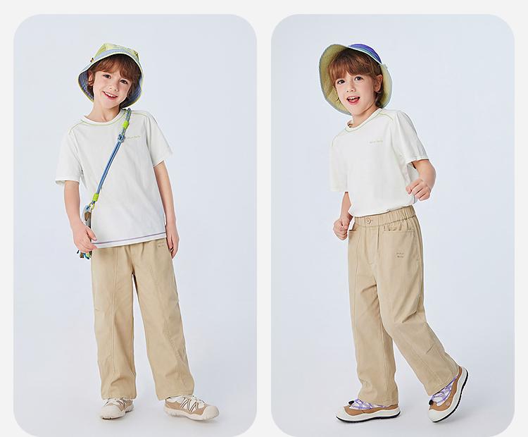Mini Balabala Boys' and Girls' Outdoor Leisure Paratrooper Pants with Adjustable Legs 2026 Summer New Style