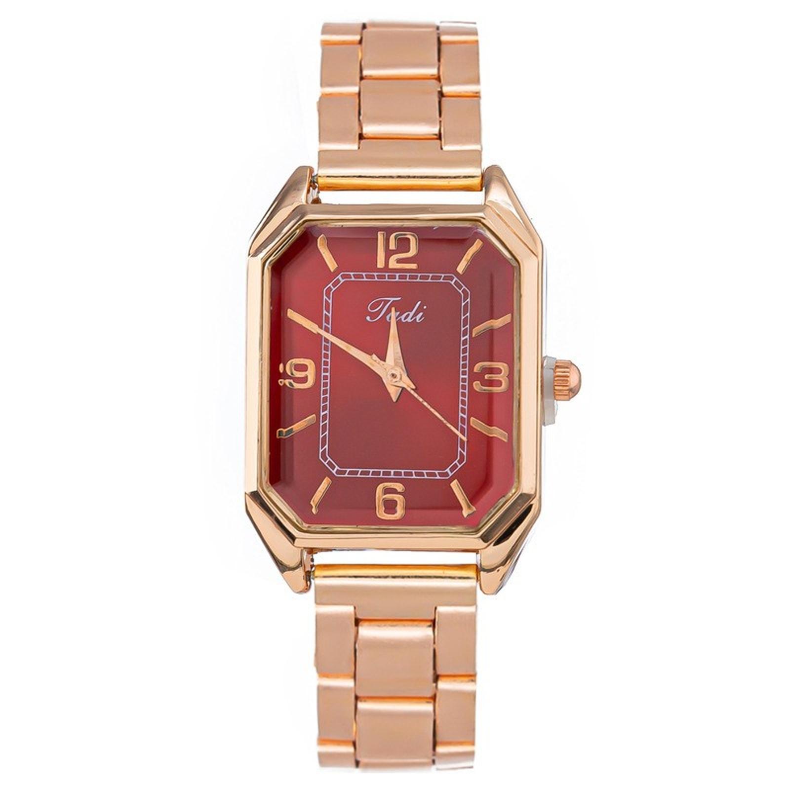 

Women Fashion Leather Watch One Size красный