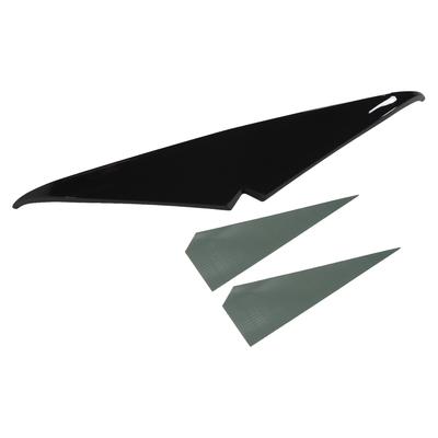 Motorcycle Headlight Eyebrows Sticker Smooth Surface Headlamp Eyelid Trim Fit for Ultra FLTRU FLTRXSE FLTRX FLTRXS