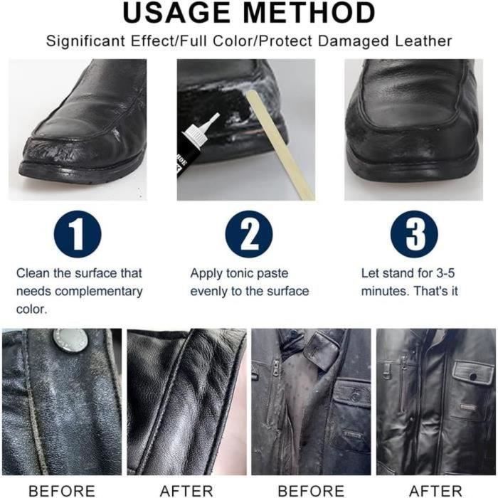Leather Renovator,Leather Repair Cream,Leather Repair Paste,Black Leather Repair Cream, 3Pcs Faux Leather Repair Paste