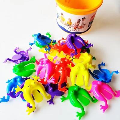 5/10/20PCS Jumping Frog Toys Candy Color Classic Children Kids Funny Party Contest Games for Girls Boys Gift Creative Fidget Toy
