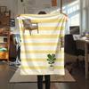 1 Stück Flanelldecke mit Zimmerdruck, geeignet für alle Jahreszeiten, für die Mittagspause, Wärme und Komfort, Weihnachtsgeschenke, Feiertagsgeschenk