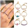 Exquisite Adjustable Chain Ring Minimalist Women Link Chain Ring Finger Jewelry Girls Gift