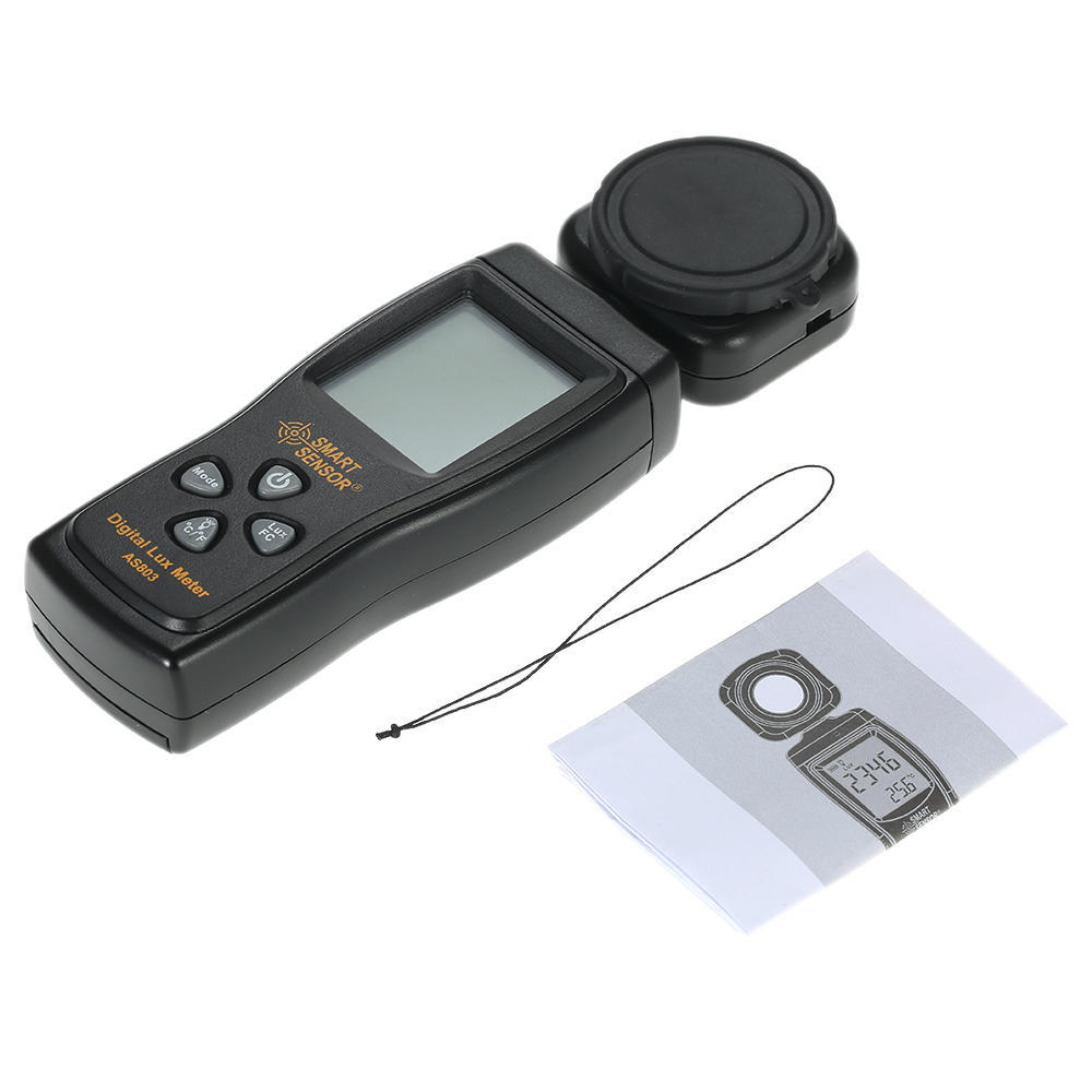AKILLI SENSÖR Mini Dijital Lux Metre LCD Ekran El Aydınlatıcı Luminometre 0-200000 Lux