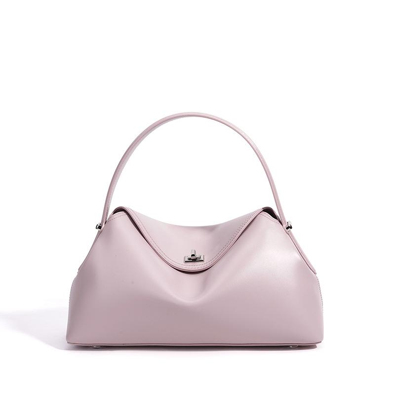 Pillow bag commute to work light luxury leather handbag women's simple versatile shoulder messenger bag