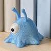 Yousheng 3D Printed One-Eyed Alien Ornament, One-Piece Molding Alien Figure with Flashing Blue Pearlescent Texture,
