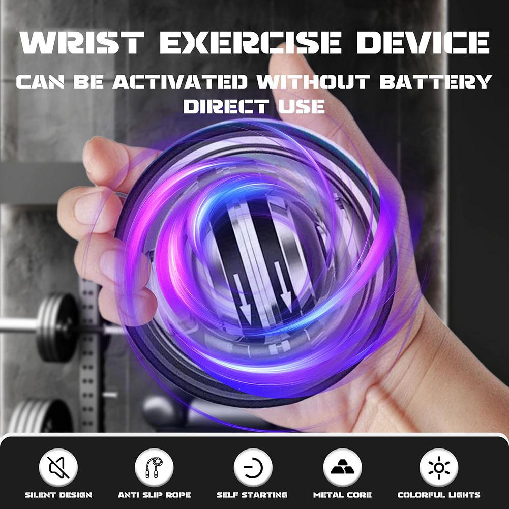 Auto Counter Gyro Ball LED Wrist Gyroscope Power Ball Grip Trainer for Forearm Gyro Wrist Exerciser Strengthen Arm Gym Workout