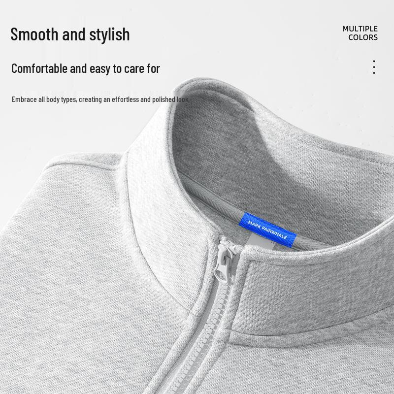 Bluza męska Mark Fairwhale z półzipem i stójką