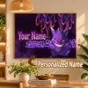 Gengar Custom Name Diamond Painting Personalized 5D Full Drill DIY Diamond Art Home Decor