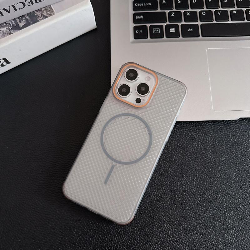 Hot Matte Heat Dissipation Magnetic Phone Case for iPhone 17 12 13 14 15 16 Pro Max Wireless Charging Hard PC Protective Cover