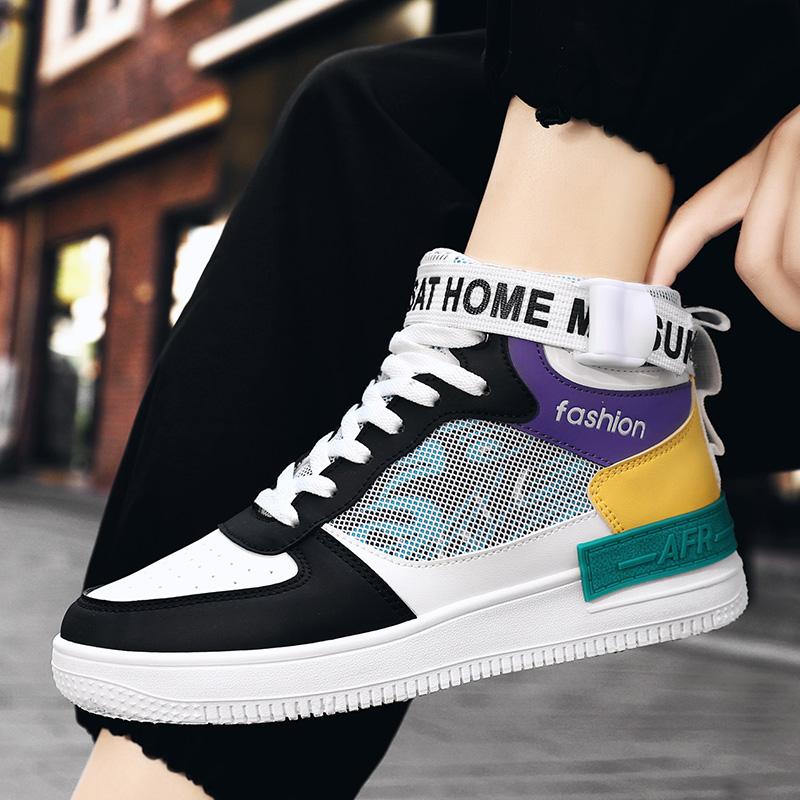 

Пара Модные Туфли Мужские Женские Кроссовки Высокие Баскетбольные Туфли Мужские Комфортные Мужские Повседневные Туфли Уличные Спортивные Кроссовки