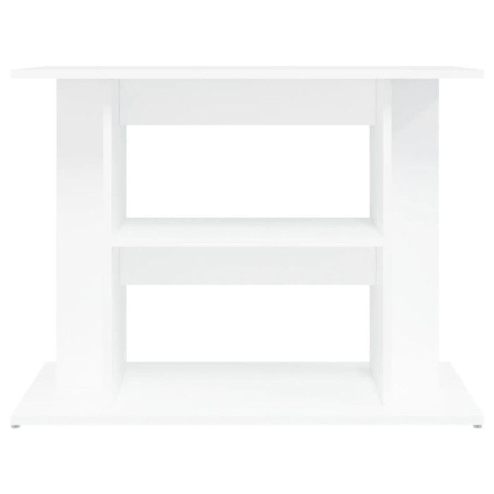 VidaXL Support pour aquarium blanc 80x35x60 cm bois d'ingénierie 833575
