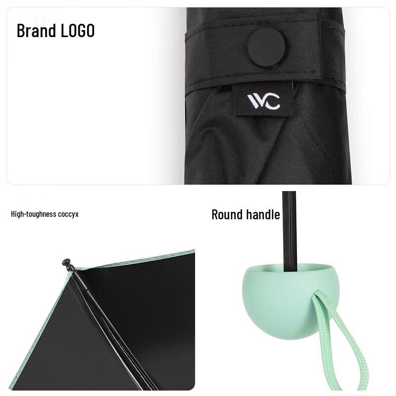 VVC VGY4S206 Portable 5-Fold UV Protection Capsule Umbrella