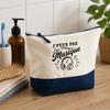 Trousse grand format - PLANETEE - J'peux pas minimaliste - Coton 33×23×11 cm - Zip métal - 5 L