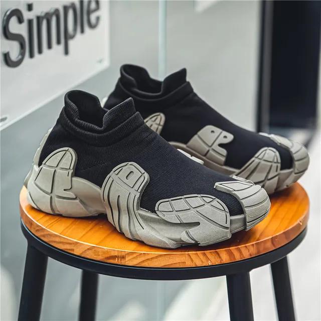 

Fashion Socks men s shoes 2024 summer new casual soft soled sports shoes large size shoes men s foot pedal breathable dad shoes 39