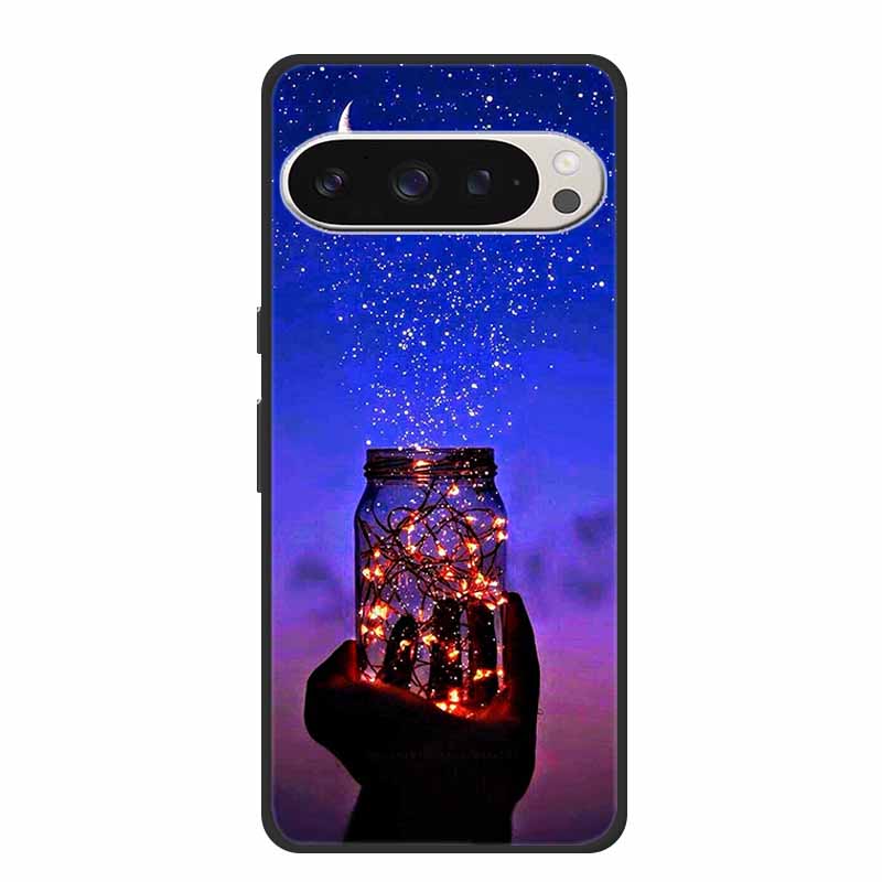 Für Google Pixel 9 5G Hülle Luxus TPU Weiches Silikon Handyhüllen für Google Pixel 9 Pro Pixel9 Cartoon Süße Stoßstangenabdeckung Fundas