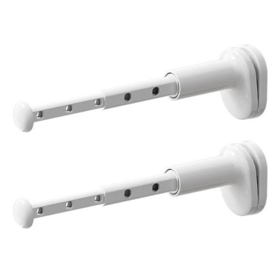 1/2Pcs Retractable Clothes Drying Rack Strong Load-bearing Simple Installation Foldable Hanger Pull-Out