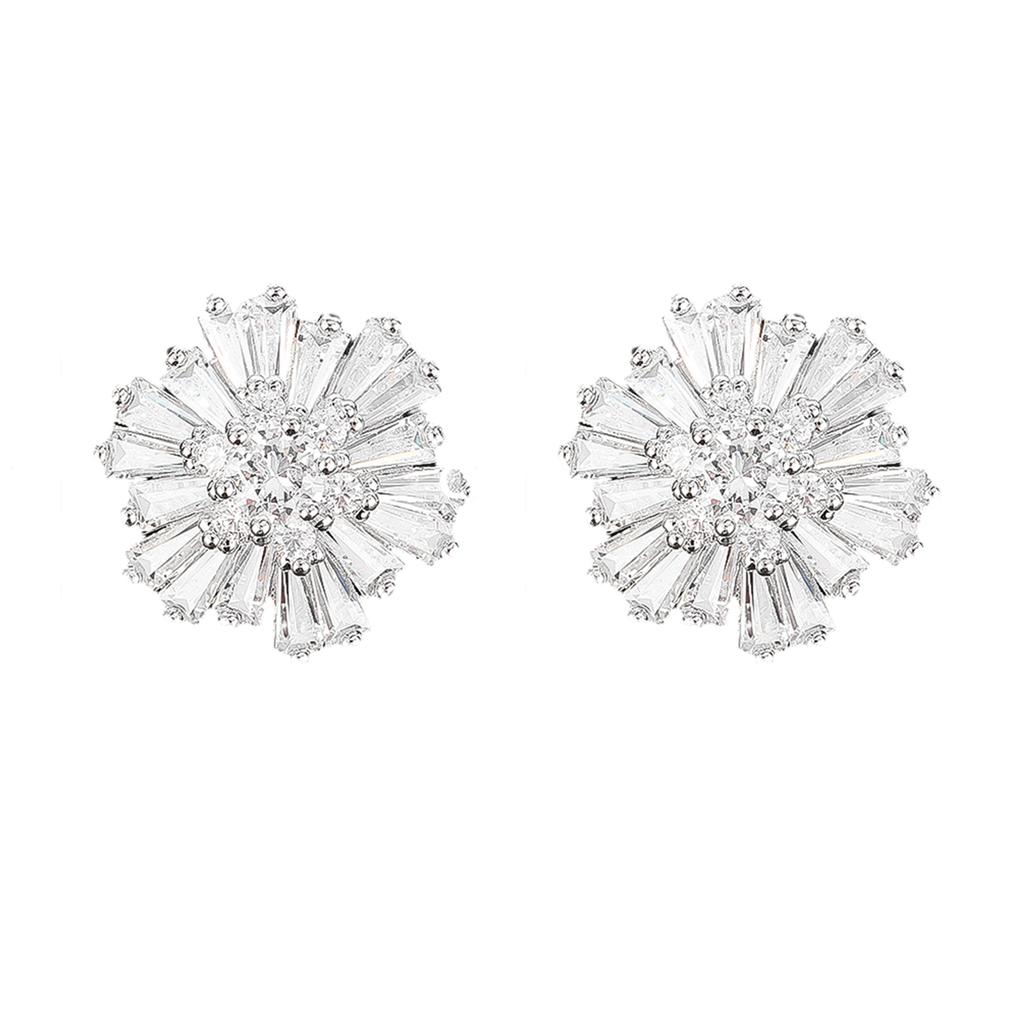 1pair Flower Shape Rhinestone Buttons Shirt Sewn Buttons DIY Clothing Decorative Needlework Handmade Sewing Accessories