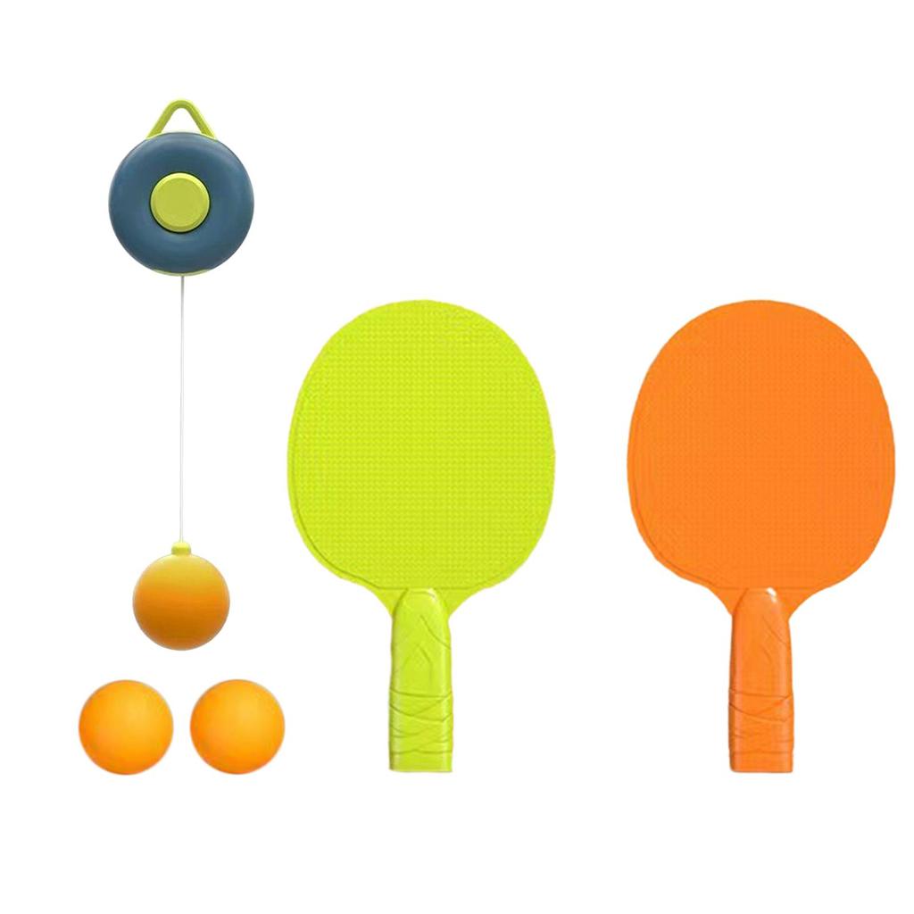 Hanging Table Tennis Trainer Parent Child Interaction Toy Tennis Practice Portable with Racket Ball for Game Beginners