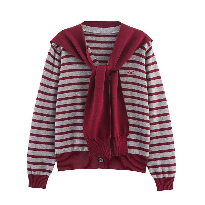 Kaslead New Women clothes Western Style Fashion Simple and Versatile Configuration Scarf Embroidery Knit