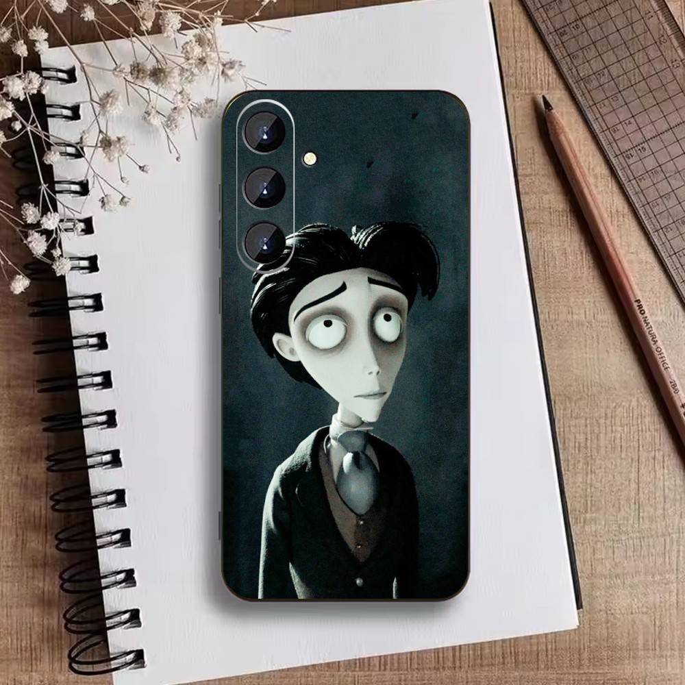 O-Corpse Bride Phone Case For Samsung Galaxy A73,21,22,32,71,53,52,51,80,5G Soft Black Cover