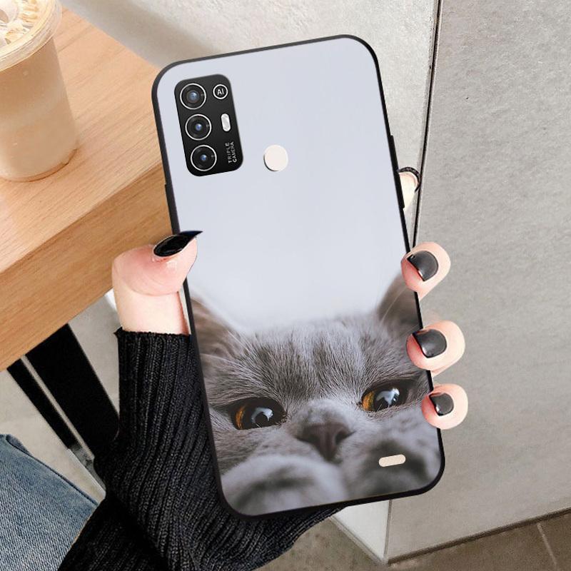 Soft Case For ZTE Blade A52 Shockproof Protective Back Cover For ZTE Blade A52 Fashion Painted TPU Silicone Phone Case Cover